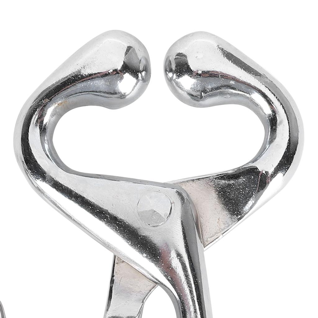 Cow Nose Pliers Stainless Steel Cattle Nose Ring Pliers with Chain Cattles Traction Clamp