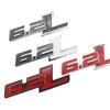 3D Металлическая 6.2L Логотип Наклейка Значок На Заднюю Дверь Багажника Автомобиля Для Ford Raptor F150 Hummer H2 C7 Camaro Dodge Challenger