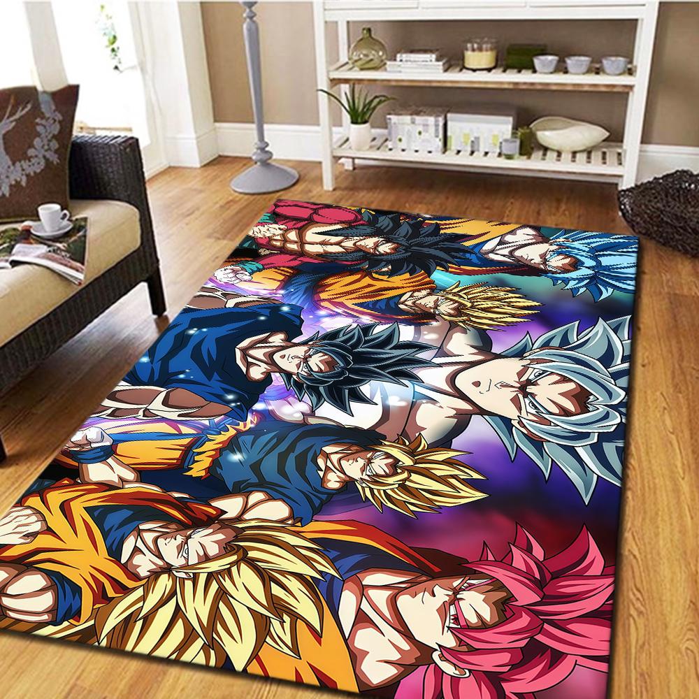 Son Goku Digital Print Carpet, Bedroom Play Mat, Home Decor Floor Rug, Cool Movie Themed Mat -HYQ17