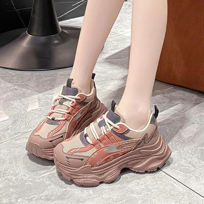 Кроссовки Chunky Кроссовки Clunky Кроссовки Vulcanize Женская осенняя обувь Толстая подошва Универсальная спортивная легкая дизайнерская повседневная теннисная обувь