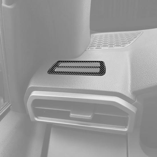 2P Interior Side Dash Air Vent Outlet Trim For Toyota 4Runner 2025+ Carbon Fiber