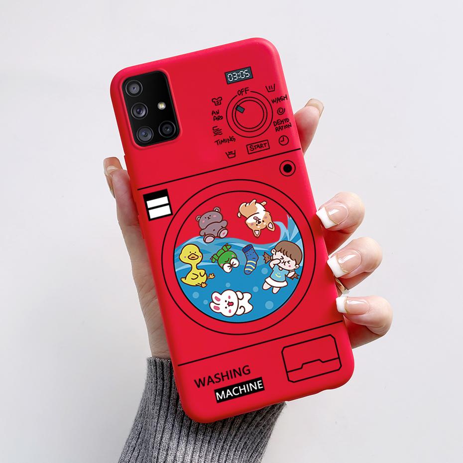 For Samsung Galaxy A51 A71 5G Case SM-A516F SM-A716F Soft Slim Cute Cartoon Frog Back Cover Fundas Bumper For Samsung A 51 Coque