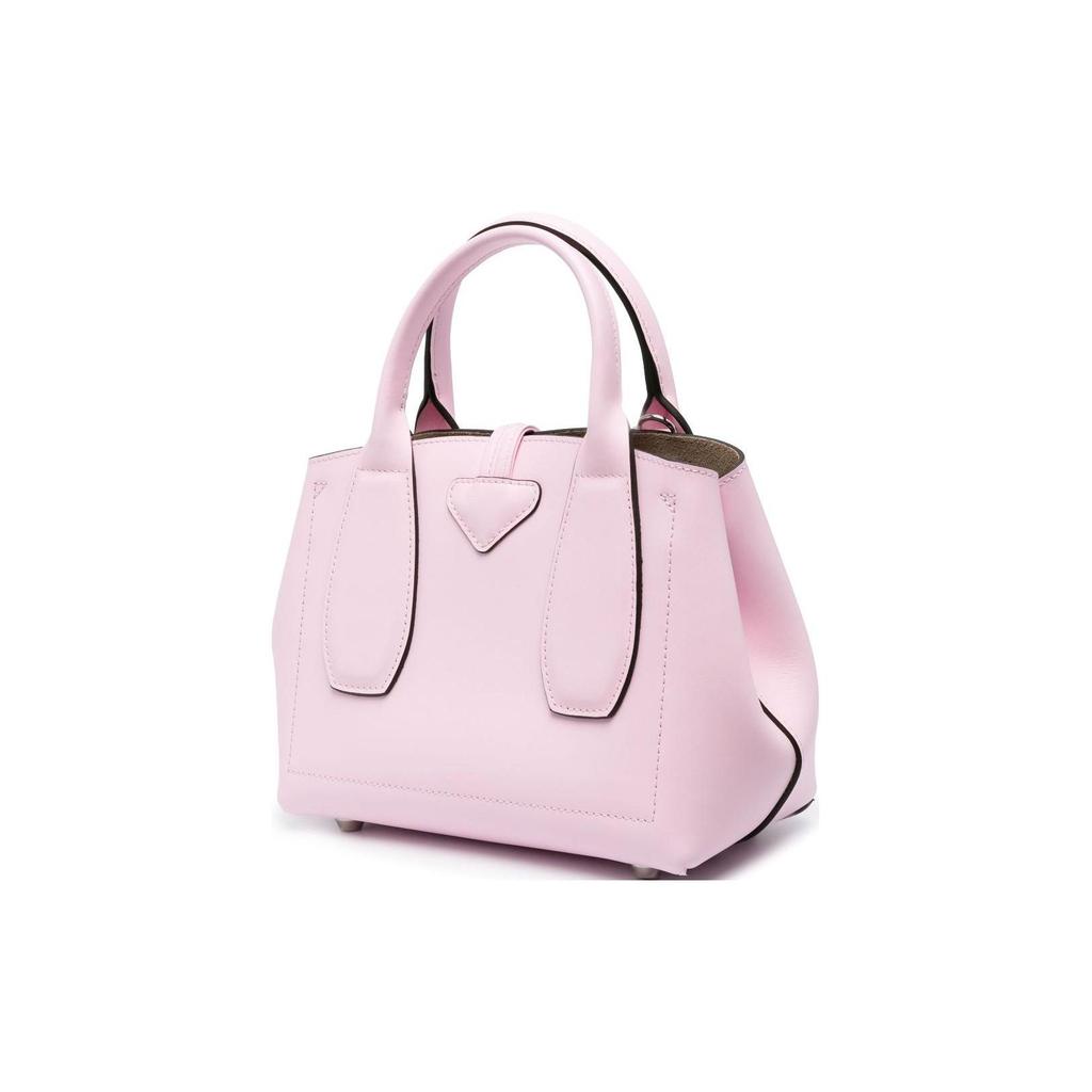Longchamp Le Roseau Metal Bamboo Closure Leather Shoulder Crossbody Handbag Women handbags Pink 10095HCN018