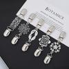 Sweater Clip Korean Fashion Cardigan Connecting Button Diamond-studded Pin Brooch Shawl Collar Buckles Clothing Decor