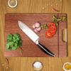 Сплошная кухонная разделочная доска из дерева венге