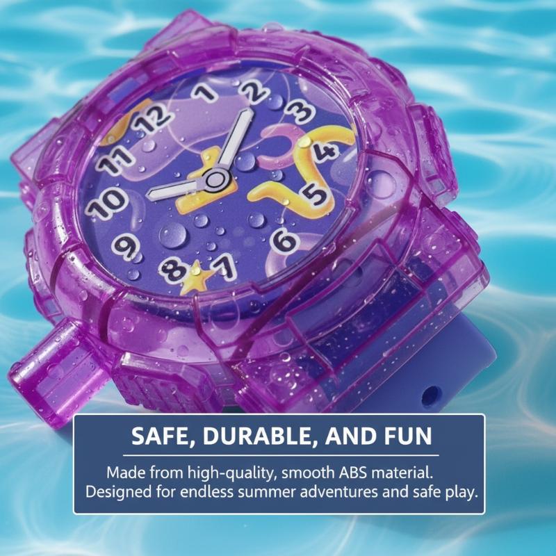 Wrist Watch Water Squirter Toy - Fun Prank for Summer, Pool & Beach Party Favors, Novelty for Kids & Adults
