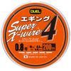 DUEL Леска PE Super X Wire 4 Eging 200м Белая с Оранжевыми Метками 0.8 Цвет