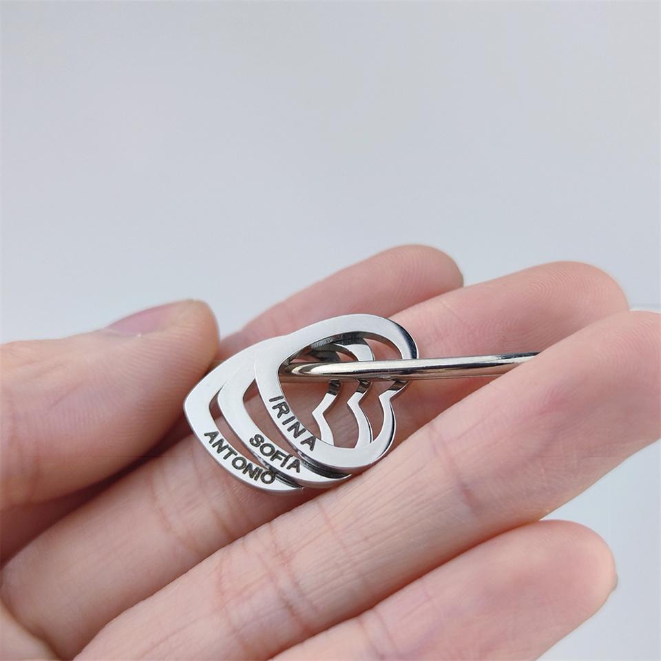 Fils новый заказ гравировка имя сердце подвески браслеты для женщин персонализированный браслет из нержавеющей стали по индивидуальному заказу DIY ювелирные изделия