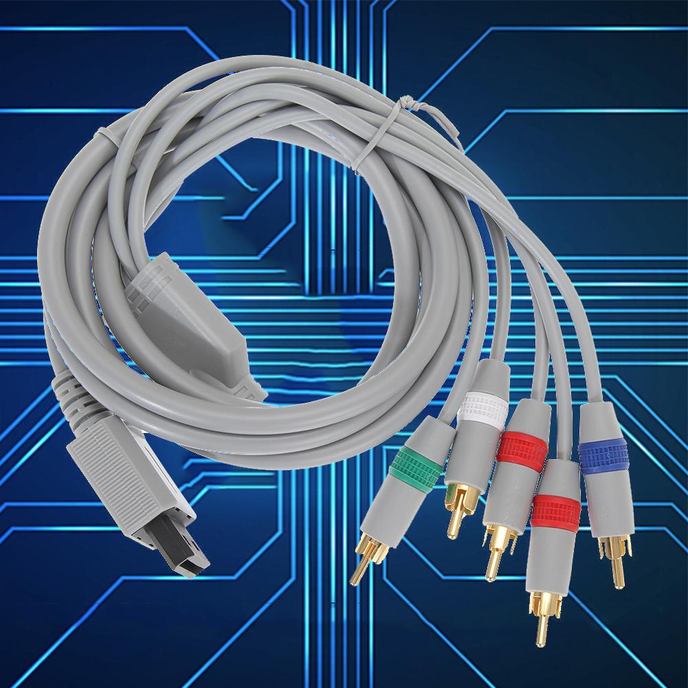 1080P HDTV Audio Video AV 5RCA Cable Component Audio Video Cable HD AV Cable for Nintendo Wii Game Accessories