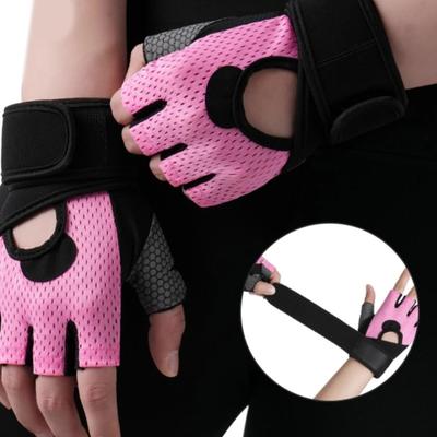 Фитнес-перчатки для тренажерного зала для мужчин и женщин, перчатки с полной подкладкой для ладони и половиной пальца, тренировочные перчатки для тяжелой атлетики, велоспорта, фитнеса