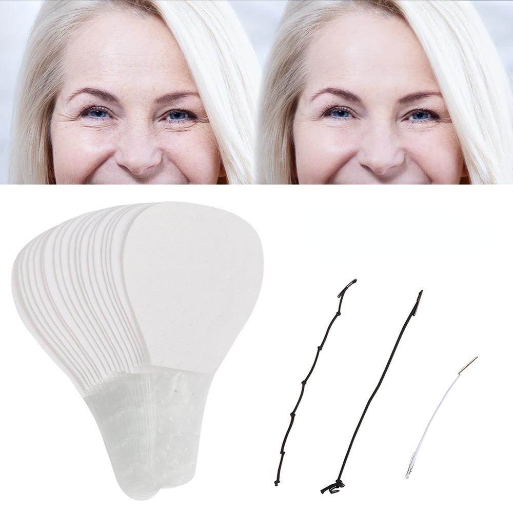 40 шт./компл., невидимые тонкие наклейки для лица, V-образная линия лица, морщины, провисание кожи, подтяжка лица, быстрая клейкая лента для подбородка