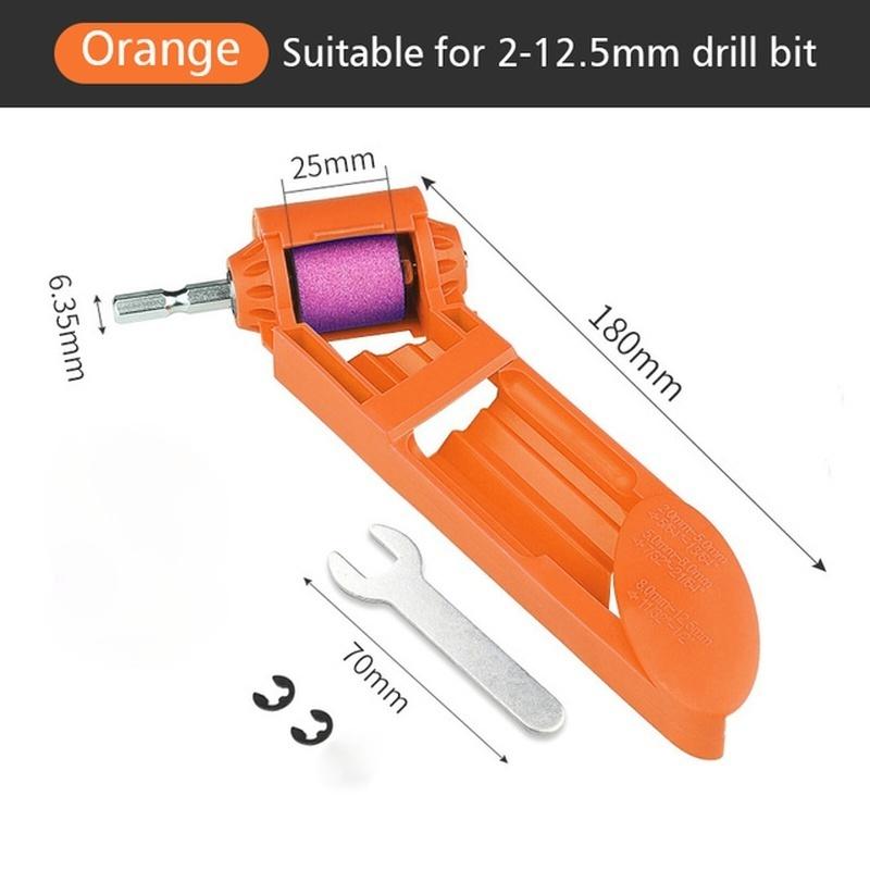 Точилка для сверл 2-12,5 мм, портативный корундовый шлифовальный круг, точилка для сверл, шлифовальная машина, детали инструментов с приводом от сверл
