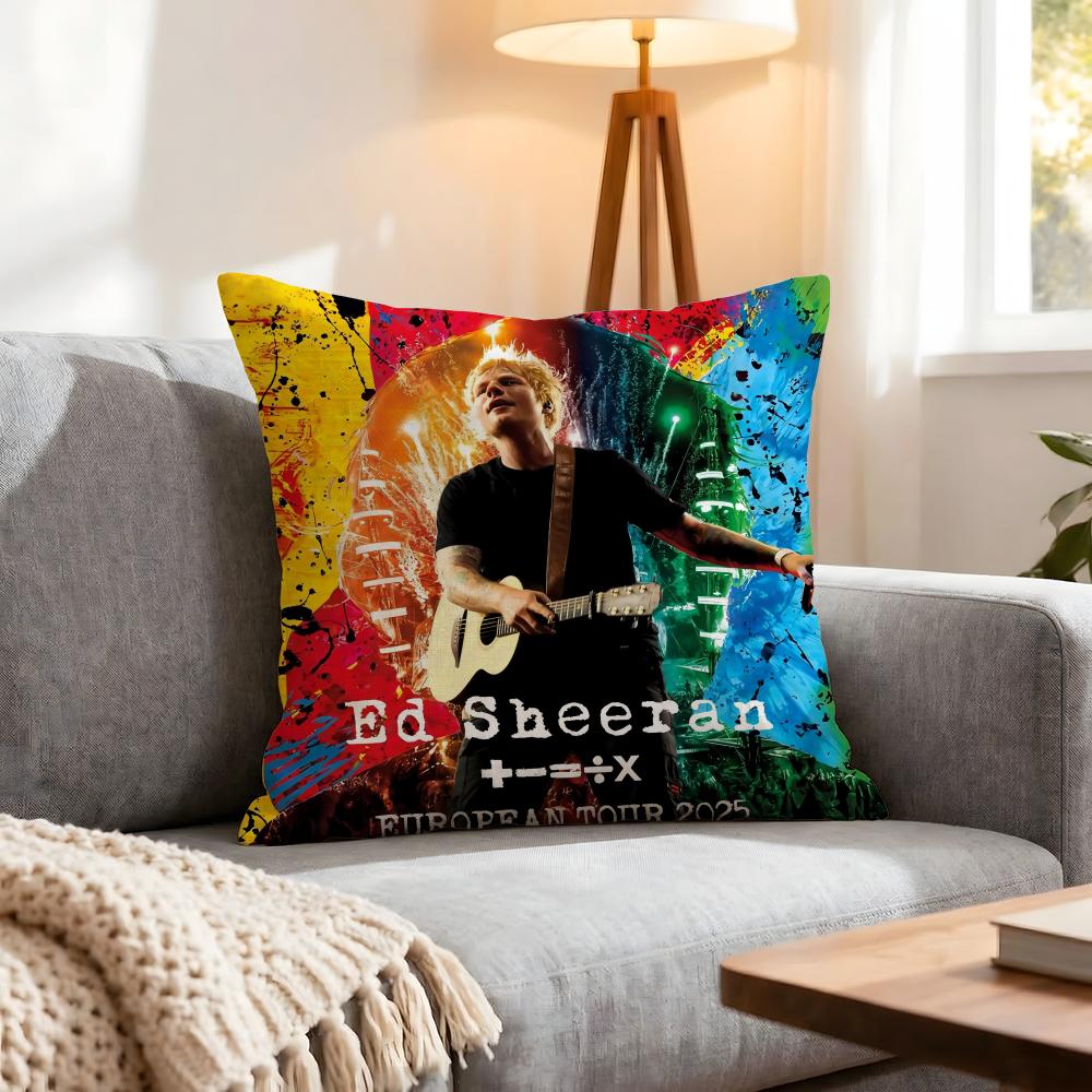 Singer Ed Sheeran Cushion Cover Pcs Decorative Covers Soft Cushion Case for Sofa Couch Decor x x Pillowcases