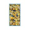 Bath Towel - MINIONS - 70 X 140 Cm - 100% Cotton - Blue Yellow - Washable At 30°