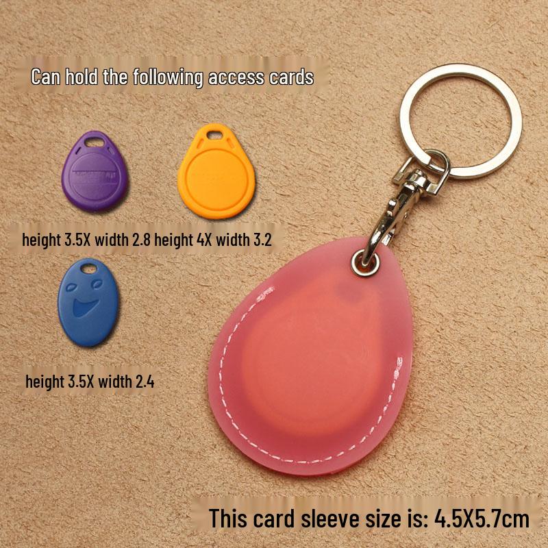 Прозрачный каплевидный держатель для пропусков и рукав для карточки лифта