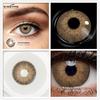 Eyeshare 2pcs Color Contact Lenses for Eyes YUCCA Blue Green Colored Lenses Yearly Cosmetic Contact Lens for Eyes Beauty Makeup