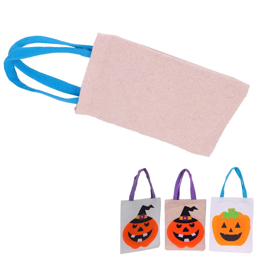Tote Bag Linen Cute Vivid Storage Sack for Halloween Decoration Party Show Dress Up