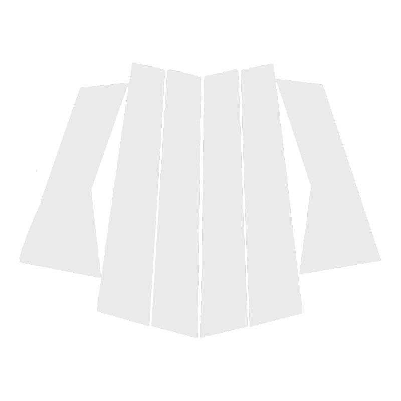 6 шт. Наклейки на стойку рулевой колонки автомобиля, подходят для Chevy Tiggo 3 2017-2021 / Tiggo 4 2017-2021, декоративные наклейки