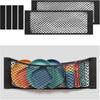 2PCS 25x80cmMesh Storage Pocket Bag , Hook & Loop Elastic Cargo Net , High Capacity Car Trunk Net Wall Sticker Pouch Bag For Car,home Storage