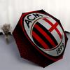 AC Milan, 1899 Автоматическое Открытие и Закрытие, 8-реберная Конструкция Портативный Зонт, Подходит для Мужчин и Женщин Все Сезоны Идеальный Подарок для