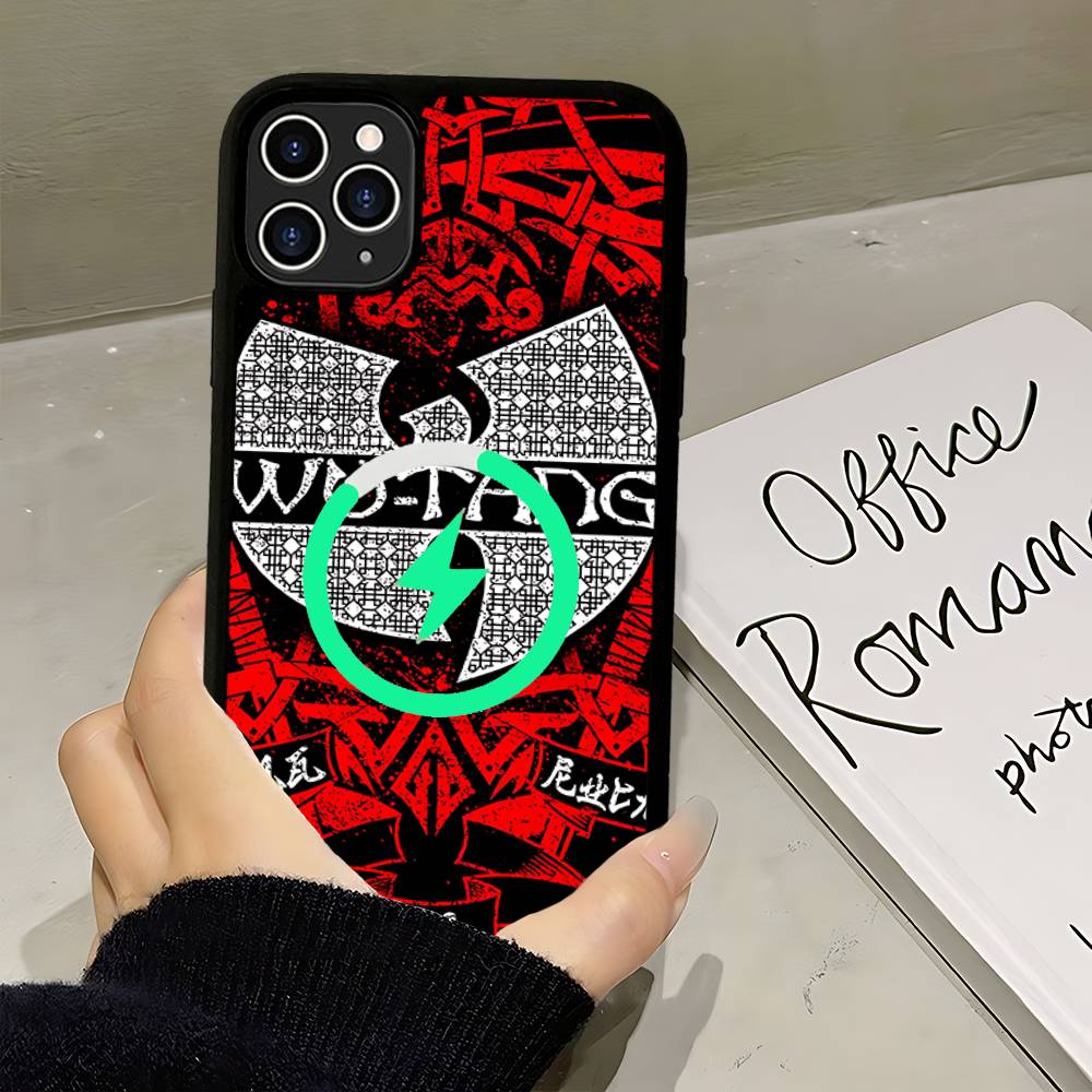 Модные Тренды WU-T-TANG CLANs Магнитный Матовый Чехол Для Телефона Для IPhone 16 17 15 14 13 12 11 Для Magsafe Беспроводной Зарядки Обложка