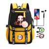 Anime Adults Large Capacity Backpack Bags Demon Slayer Nezuko Kawaii Cartoon School Bag forManga To Travel Daily Girls Bookbags