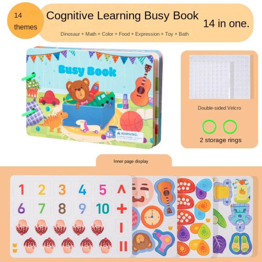 Классификация по цветам Монтессори Тихая Развивающая Книга Книга наклеек для цифровой классификации Малыши