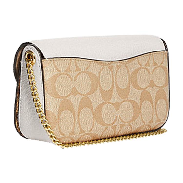 New COACH Kleo Leather Handheld Crossbody Bag Shoulder Bag Women's Classic Ivory & Monogram CA441-IMOTV