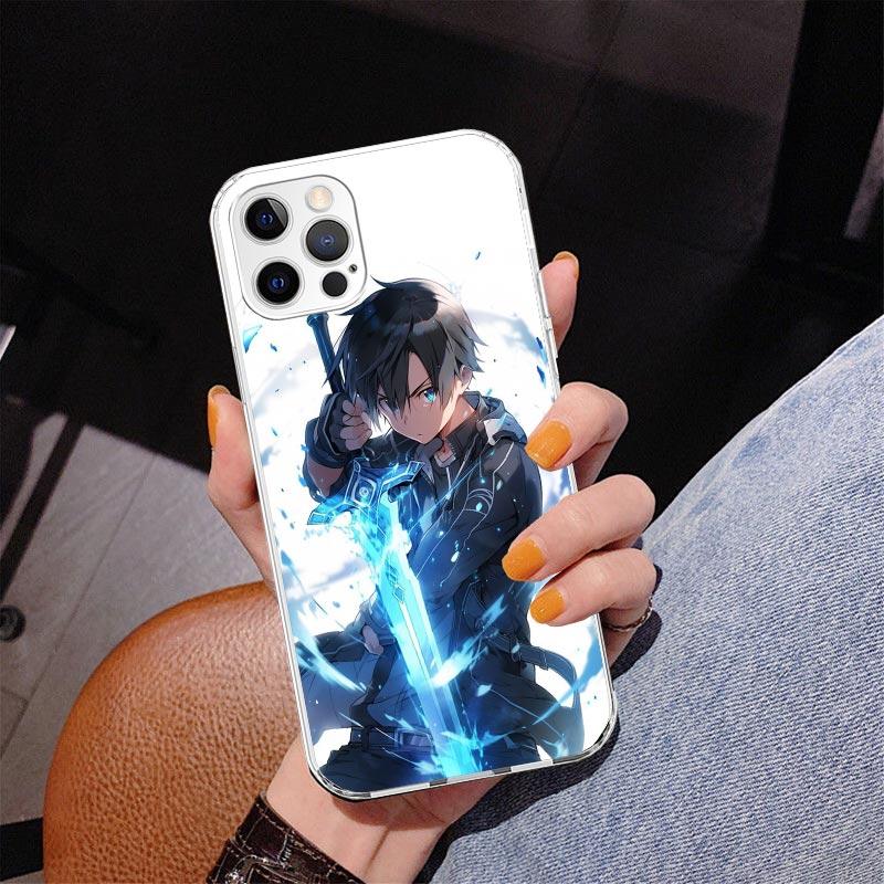 Sword Art Online Kirito Phone Case For iPhone 13 12 Mini 11 Pro Max XS XR X SE 7 8 Plus 5S 5 6S 6 Gift Print Cover Fundas