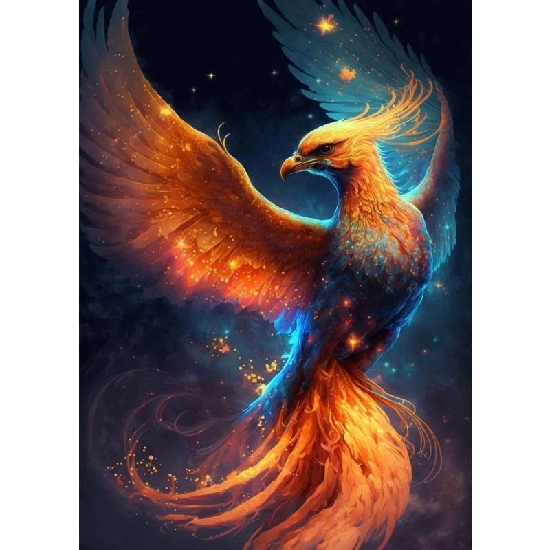 Retro Art Legends Phoenix Bird Posters Canvas Painting And Print Wall Art HD Pictures for Living Room Home Decor Frameless Gifts
