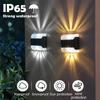 Waterproof LED Solar Lamp Outdoor Garden Ambient Lighting Decoration Up & Down Lights Stair Yard Fence Color Change Wall Light