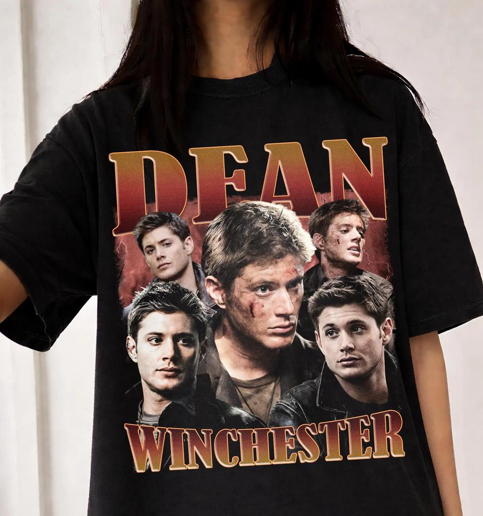 Винтажная футболка Дина Винчестера, Графическая футболка Supernatural Winchester Comfort Colors