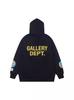 2024 autumn and winter new beautiful tide GALLERY skull guitar printing loose casual men's and women's same sweater