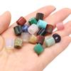 5Pcs Natural Stone Crystal Beads with Hole, Cylindrical Loose Beads for Jewelry Making DIY Necklaces, Bracelets, Earrings, Accessories Craft 9 Mm