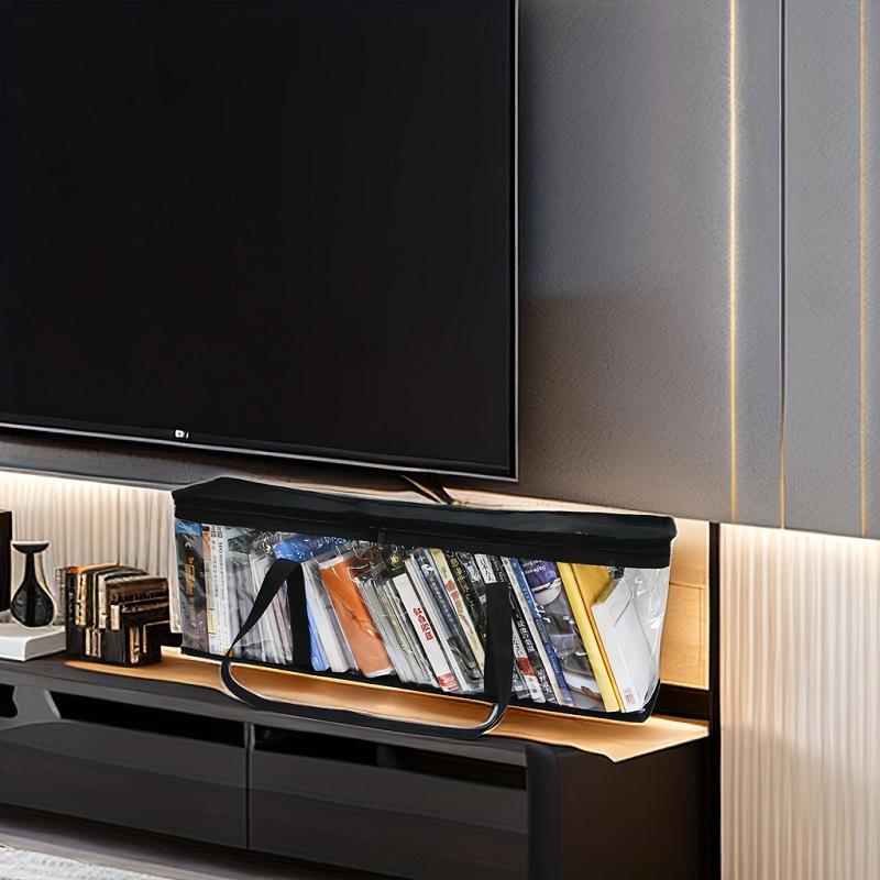 Сумка для хранения на ручке Бейсболки Книги Книги Прозрачная ПВХ Организация хранения Водонепроницаемая влагостойкая сумка для хранения