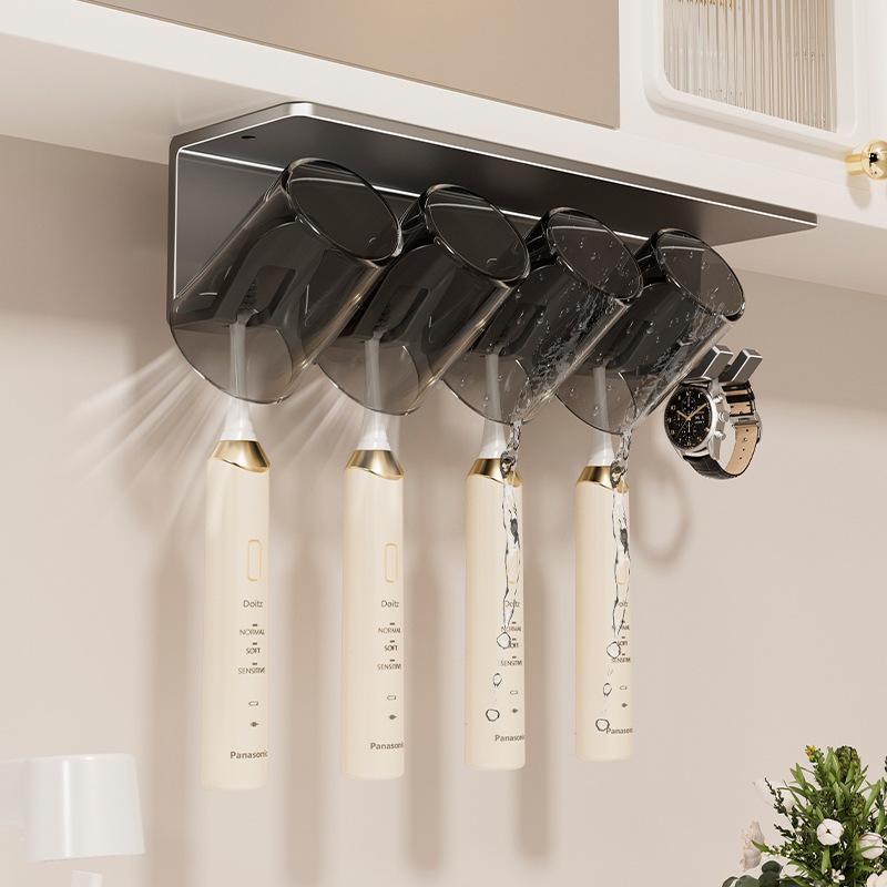 Зеркальный шкаф для ванной комнаты без перфорации, полка для туалетного столика