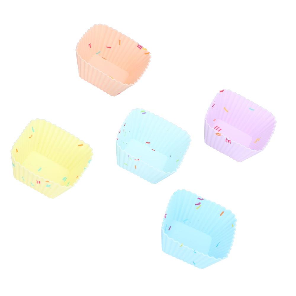 20pcs Non Stick Non-Stick Baking Molds Silicone Material Silicone Muffin Mold Home Baking