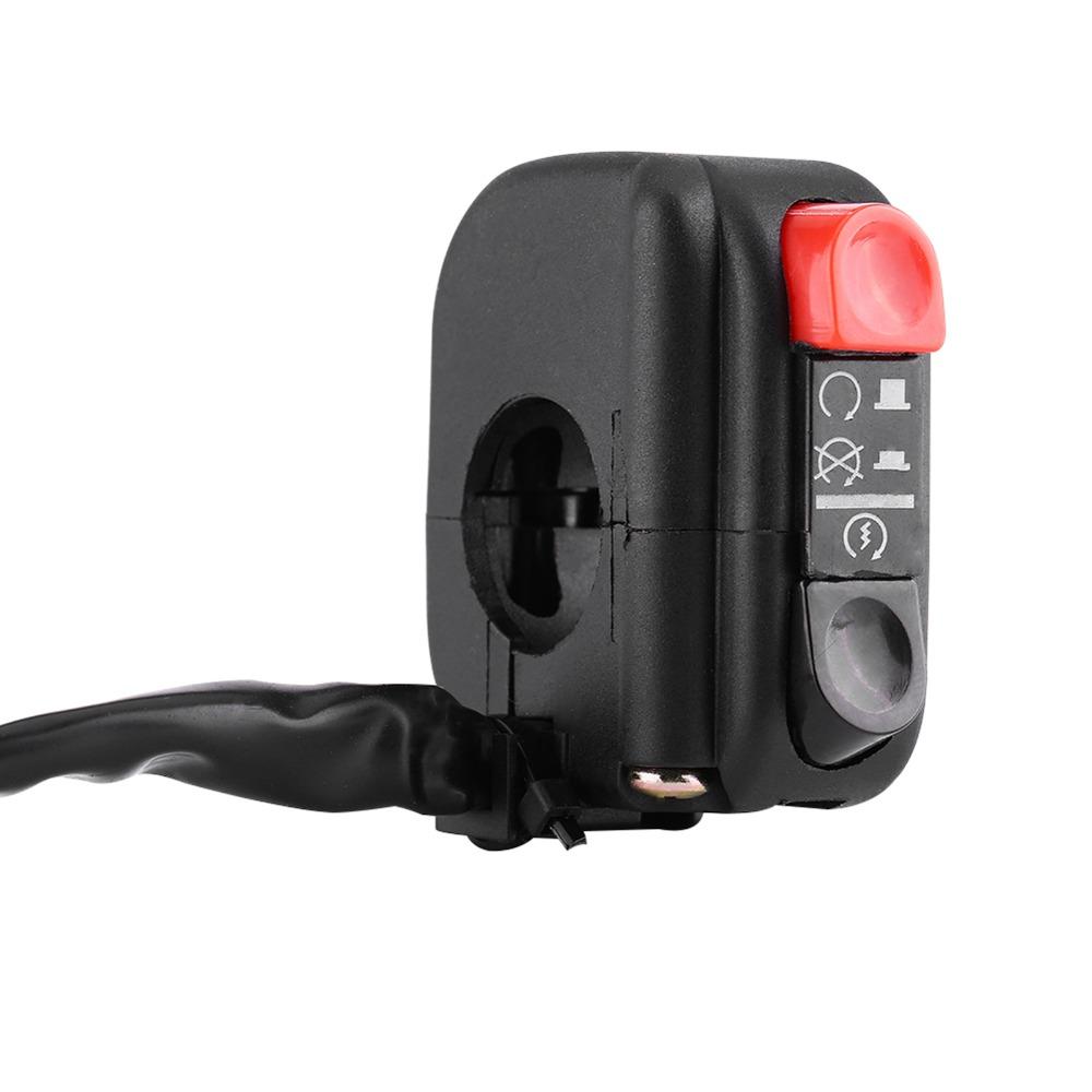7/8 Inch Handlebar Mount Switch Start Stop Kill Function On Off Switch Button For Motorcycle ATV