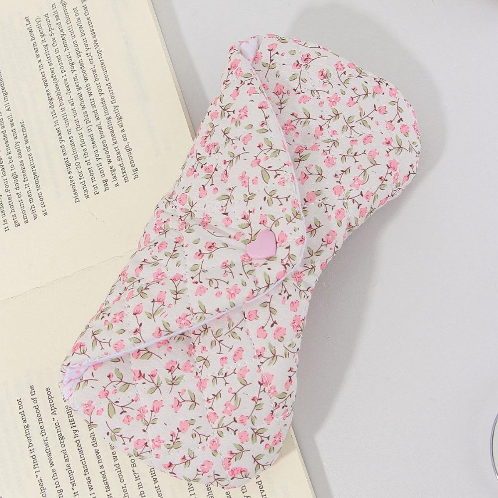 Handmade Fabric Sun Glasses Case with Buckle Lipstick Pouch Portable Makeup Brush Bag  Travel