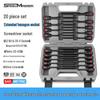 Набор из 20 предметов 3/8" удлиненных метрических и дюймовых шестигранных торцевых отверток с внутренними шестигранными битами Mid-Fly и гаечными ключами