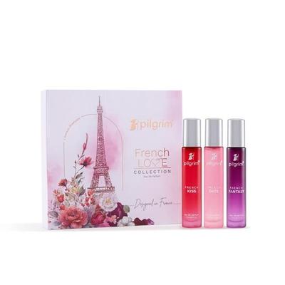 Pilgrim Women The French Love Collection Премиальный Аэрозольный Набор Парфюмерии 3X17 Мл | Аэрозольная Парфюмерия Стойкая | Парфюмерная Вода