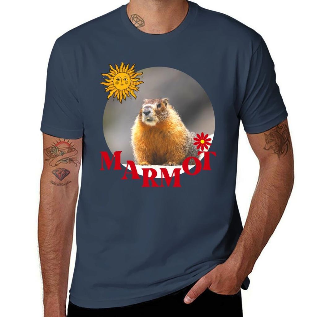 Marmot Schweiz Switzerland Funny Marmot United States TShirt Casual Lightweight Short Sleeve Top