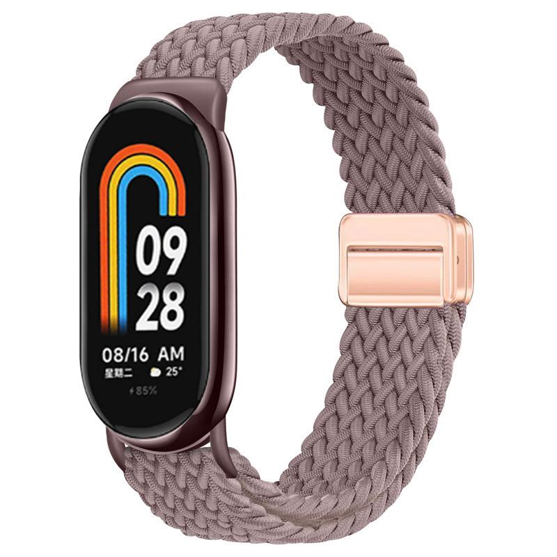 Для Xiaomi Mi Band 10 ремешок Аксессуары дышащий нейлон Магнитный плетеный Браслет ремень pulseira correas для Xiaomi Mi band 9 8