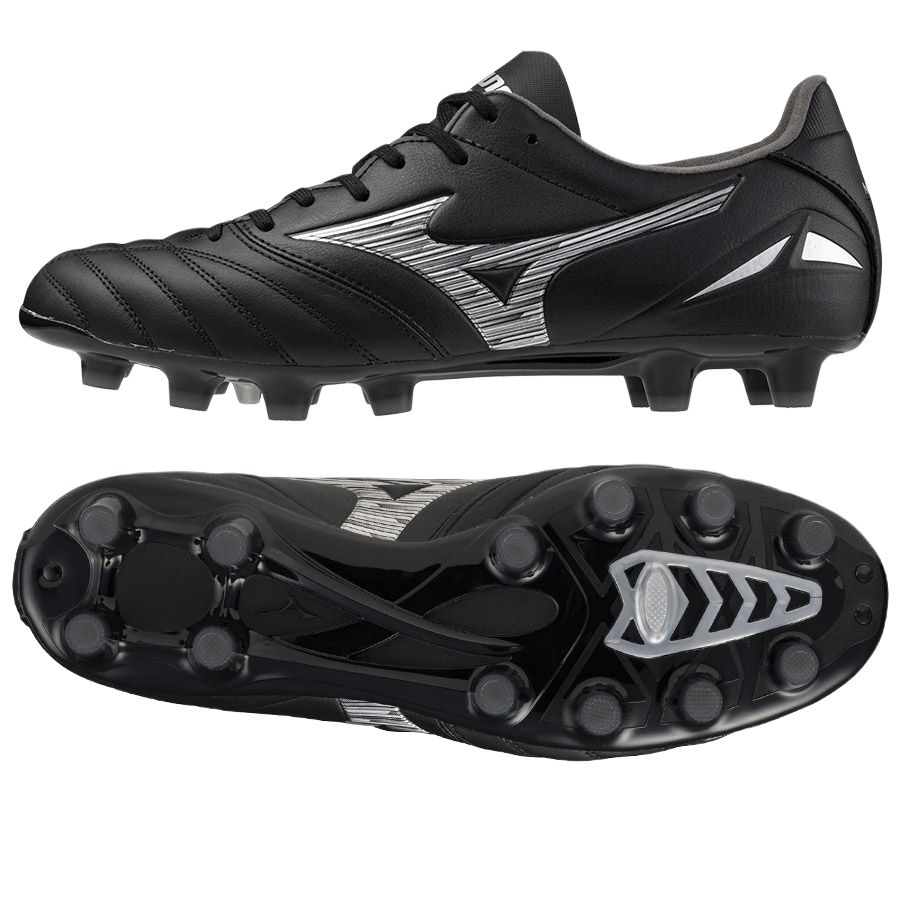 Mizuno Morelia Neo Iv Pro Удобные Универсальные Нескользящие Прочные Футбольные Бутсы Унисекс Кроссовки Черные P1GA243403
