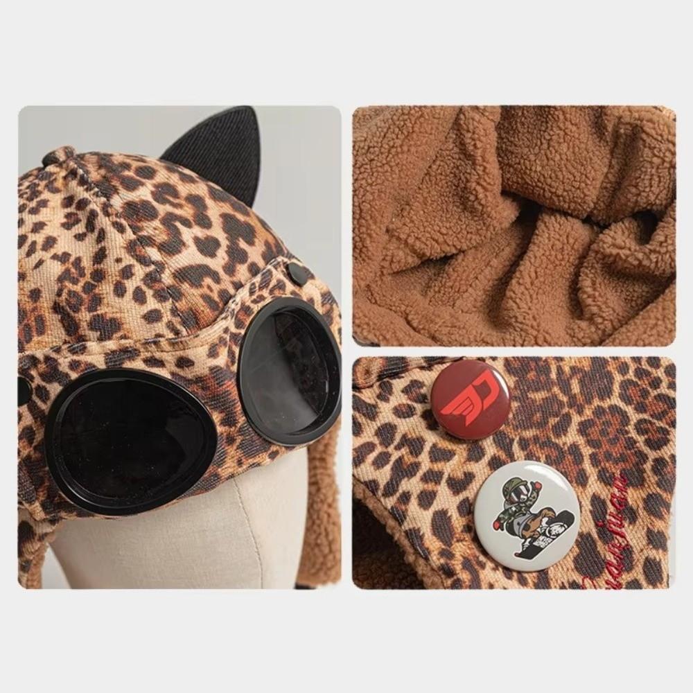 Thickened Bomber Hats Warm Ski Ear Protection Hat Pilot Hat Winter Outdoor Fashion Wear