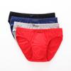 Men's Pure Cotton Mid-Waist Briefs - Breathable, Double Crotch, Plus-Size Friendly