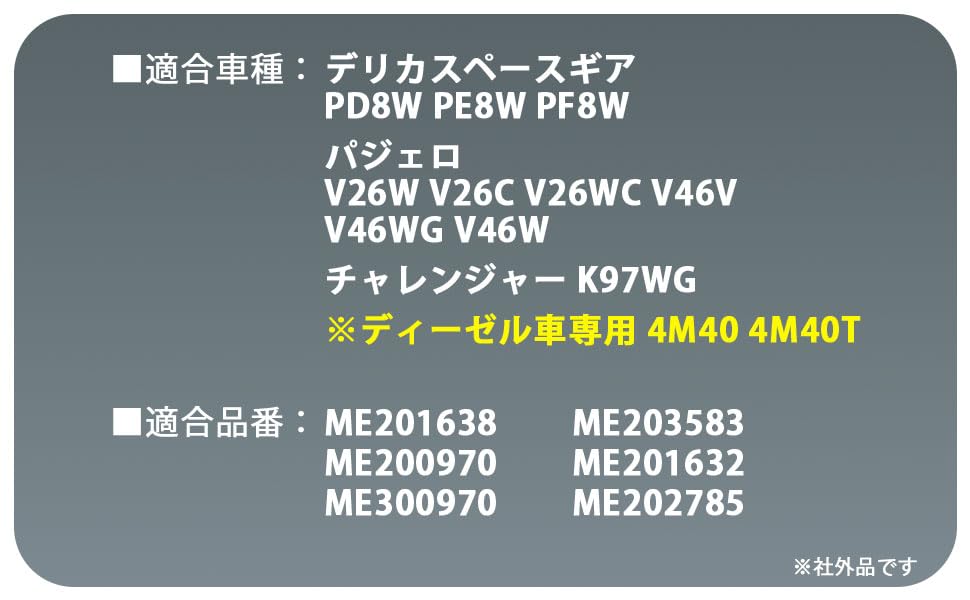 4 свечи накаливания для Mitsubishi Delica Space Gear 2.8L ME203583