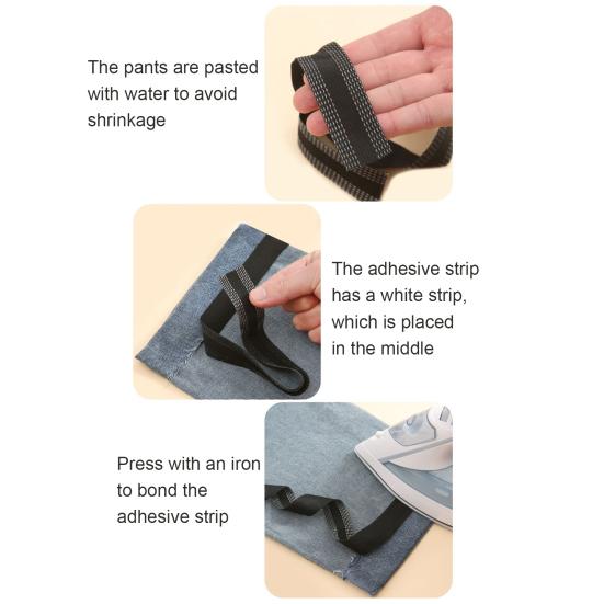 Самоклеящаяся паста для брюк 1/3/5 м, моющаяся, укороченная ремонтная паста для брюк, магазин одежды
