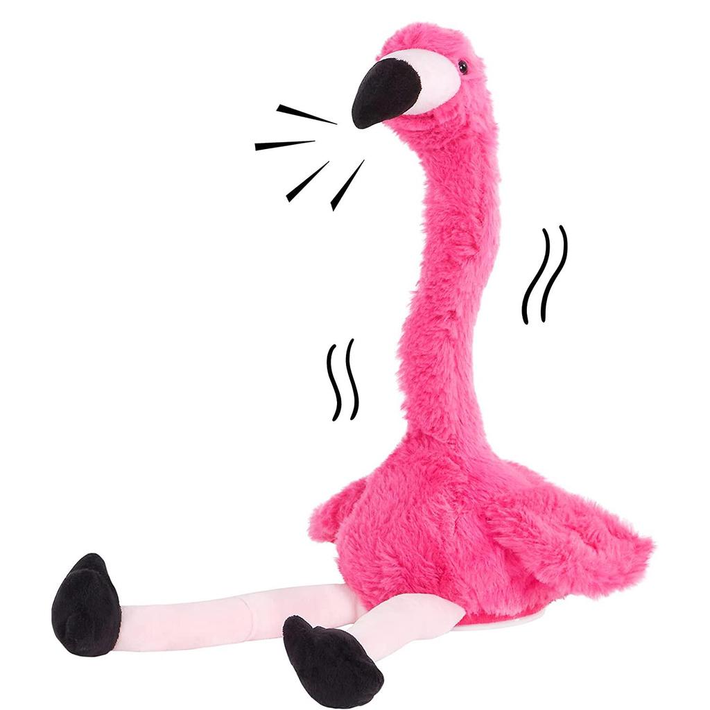 Flamingo Plush Dancing Toy Electric Flamingo Stuffed Toy Talks and Dancing Animal Toys Git for Kids