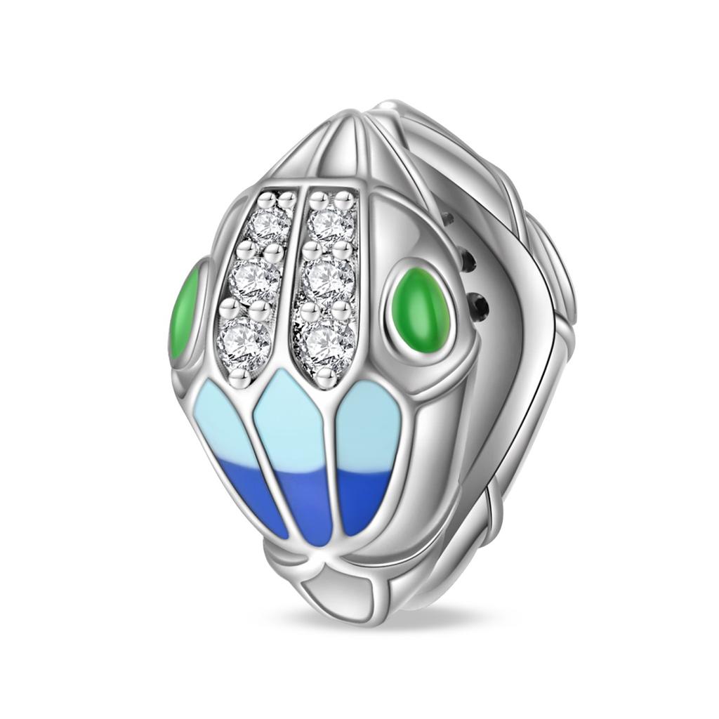 Драгоценные золотые бусины в виде свернувшейся змеи и подвеска-шарм из муранского стекла змеино-зеленого цвета, подходит для браслета, женское медное ожерелье, подарок